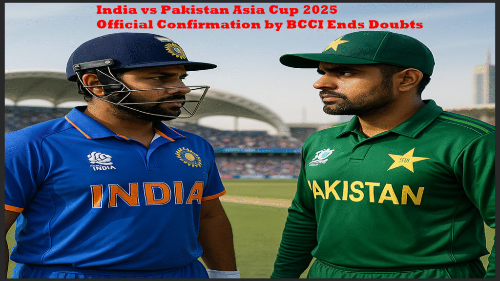 India vs Pakistan Asia Cup 2025 official confirmation