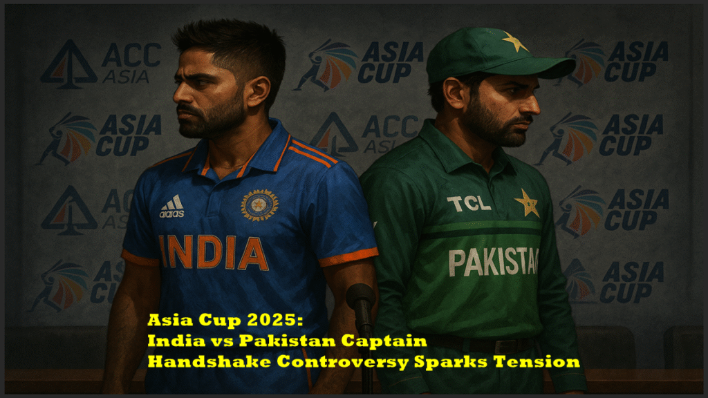 India vs Pakistan Captain Handshake Controversy