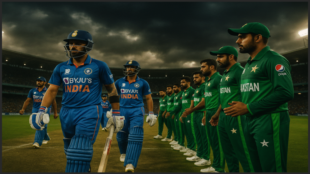 India vs Pakistan cricket handshake controversy