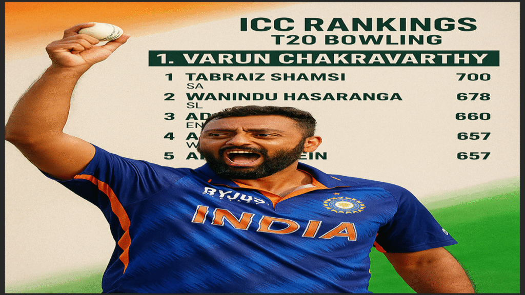 Varun Chakravarthy ICC T20 Bowling Ranking 2025