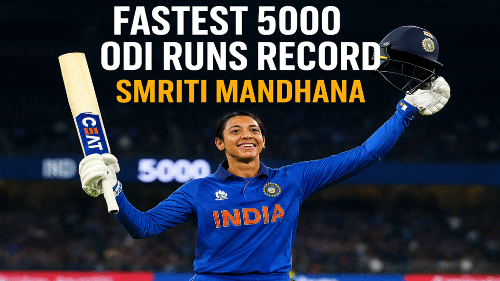 Smriti Mandhana Fastest 5000 ODI Runs Record