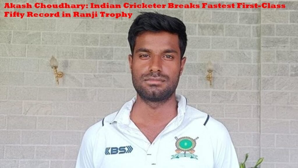 Indian Cricketer Breaks Fastest First-Class Fifty Record