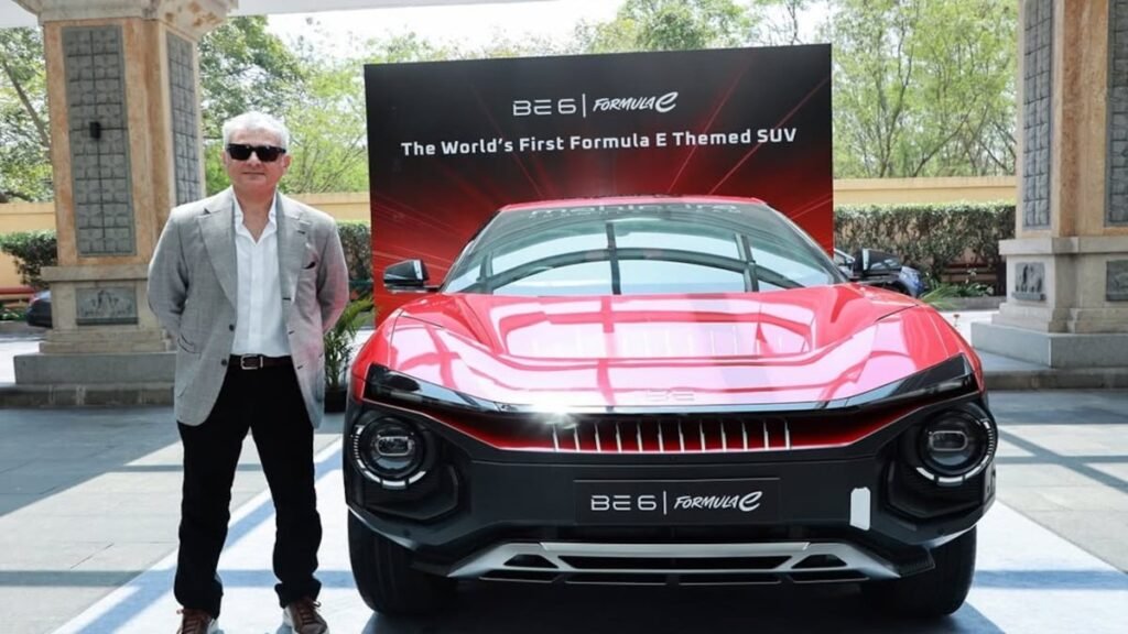 Ajith Kumar Receives Mahindra BE6 Formula E Themed SUV