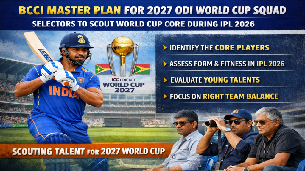 BCCI Master Plan for 2027 ODI World Cup Squad