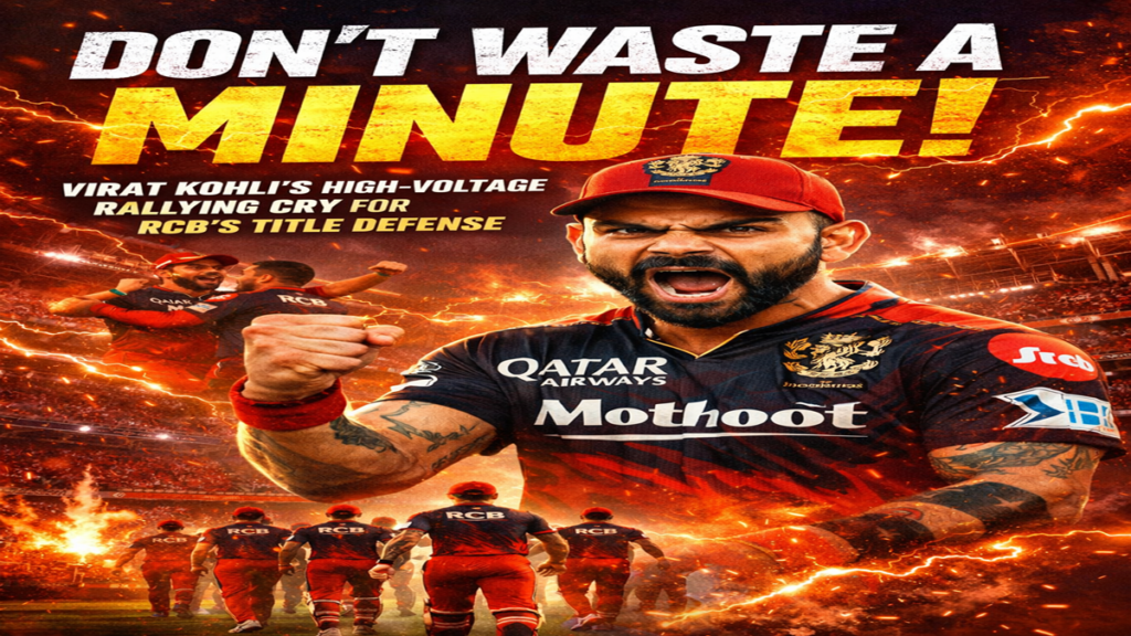 Virat Kohli motivational speech IPL 2026 RCB squad