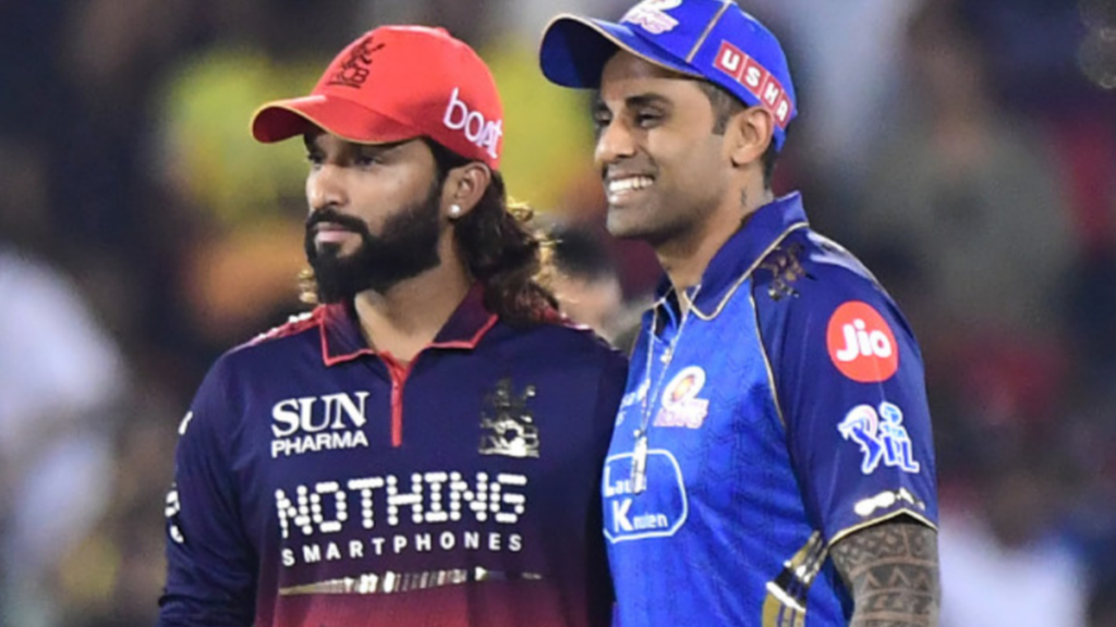 Rajat Patidar wins toss and elects to field in RCB vs MI match in Raipur
