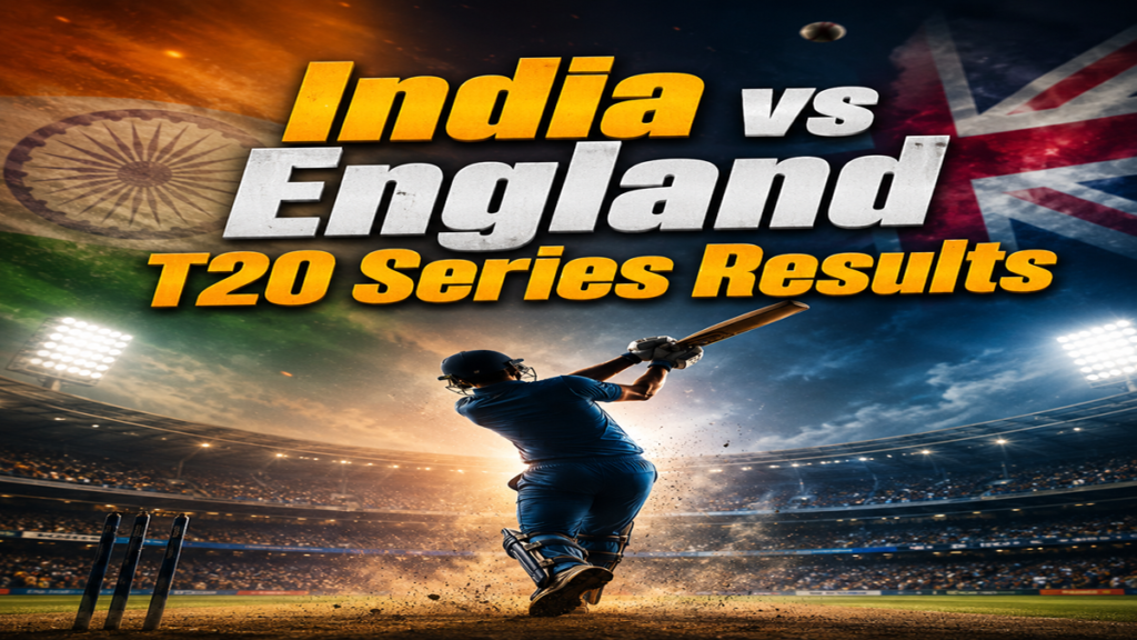 India vs England T20 series results