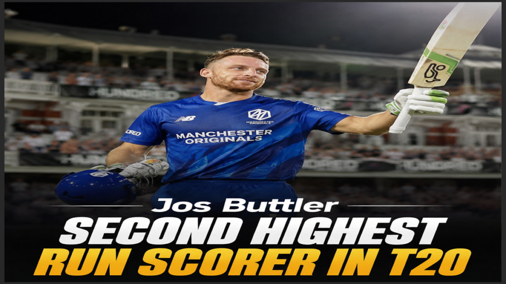 Jos Buttler second highest run scorer in T20