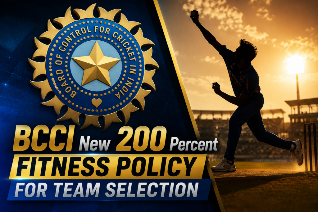 BCCI new 200 percent fitness policy for team selection