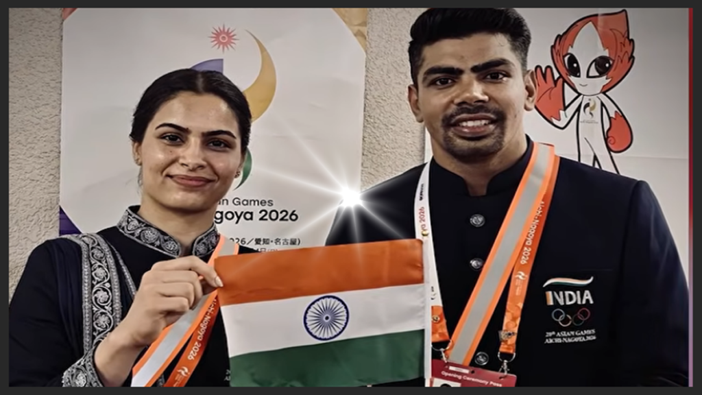 Indian flag bearers Asian Games opening ceremony