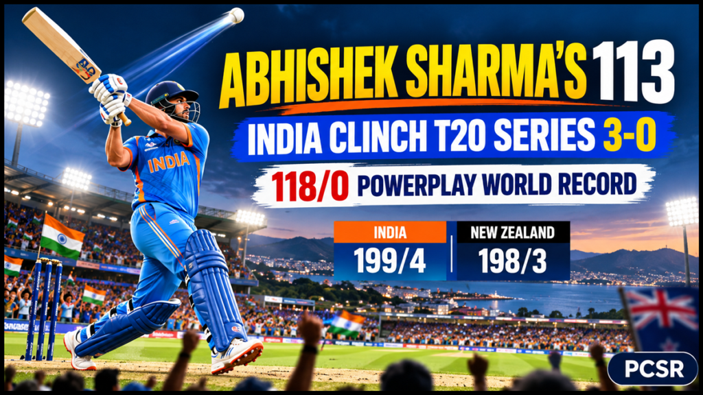 Abhishek Sharma 113 vs New Zealand